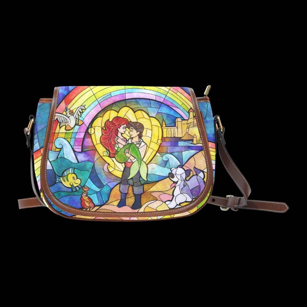 Little Mermaid Mosaic saddle purse.